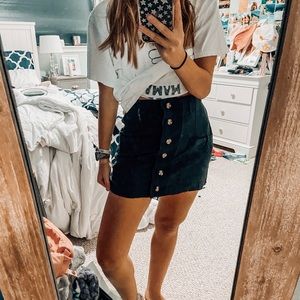 cute button down skirt